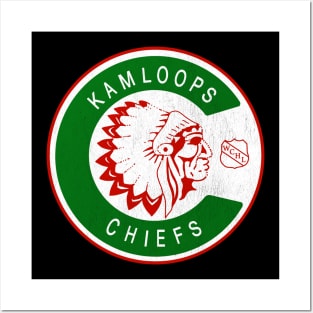 Defunct Kamloops Chiefs Hockey WCHL 1973 Posters and Art